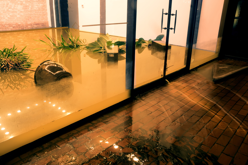 water damage at office