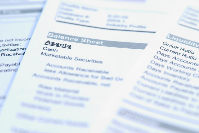 Balance sheets of assets