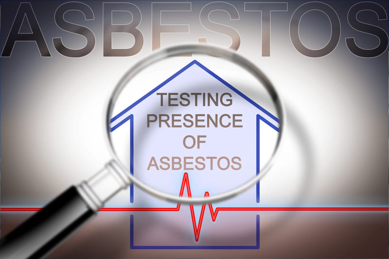 A Magnifying Glass Signifying Asbestos Testing