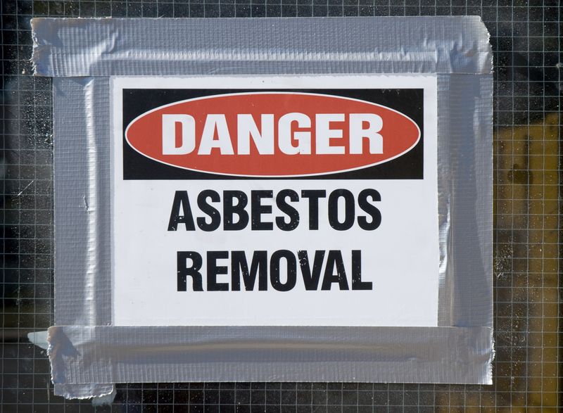 A Label of Danger Asbestos Removal