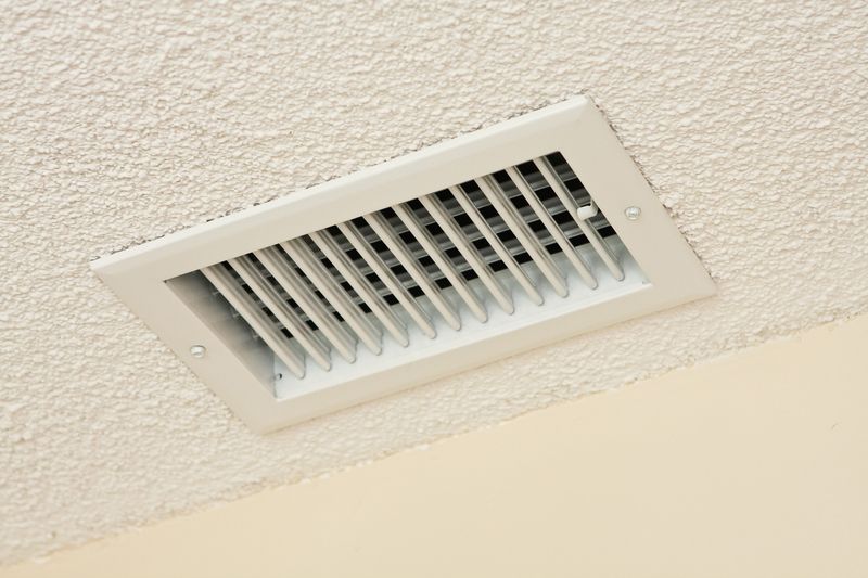 Close up image of a ceiling vent