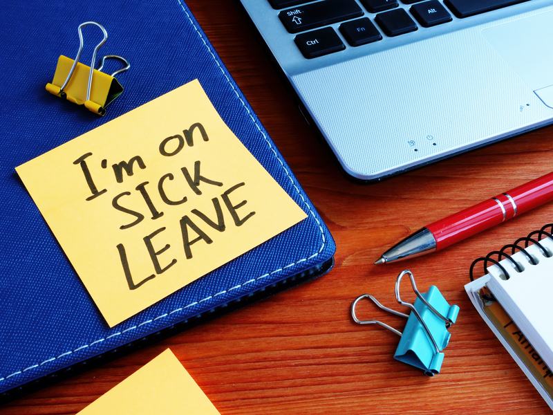 An employee is sick due to poor work health place conditions in Franklin and Knoxville, TN.