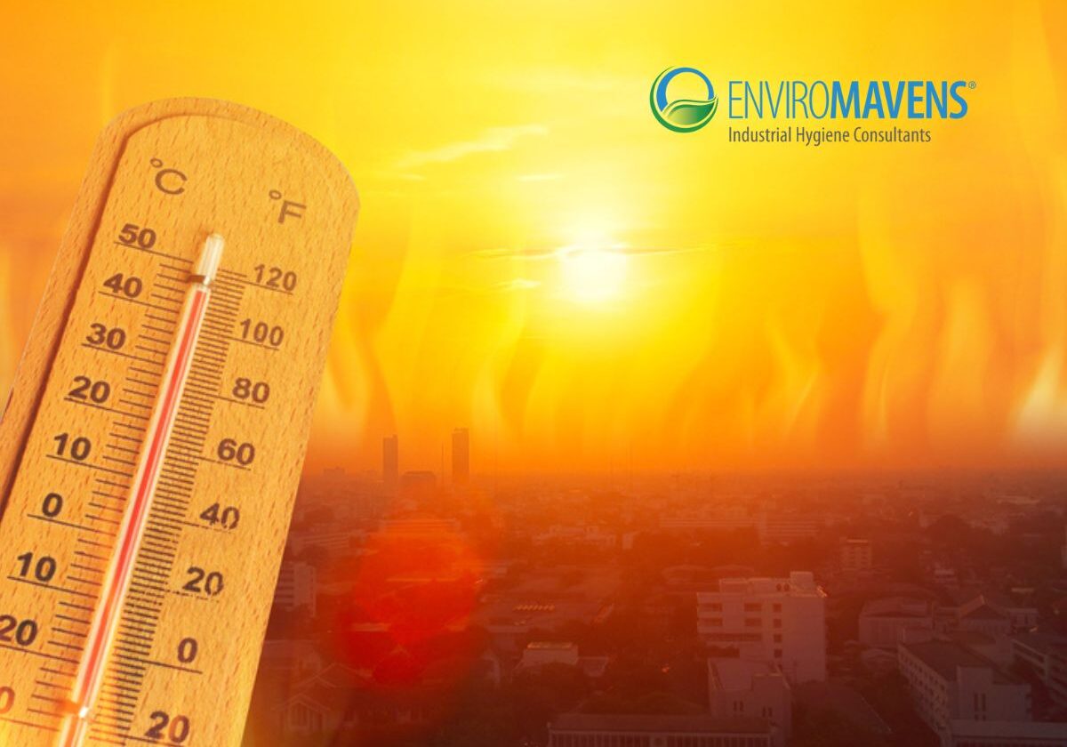 High temperature over urban landscape